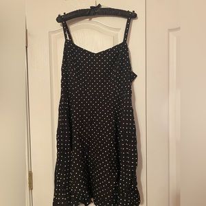 Old Navy Black and White Polka Dot Summer Dress